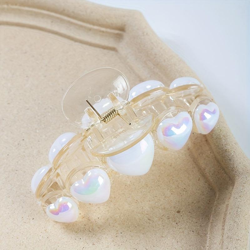 2pcs Large Shark Claw Hair Clip Sweet and Versatile Hair Accessories