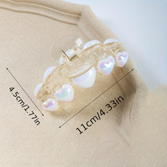 2pcs Large Shark Claw Hair Clip Sweet and Versatile Hair Accessories