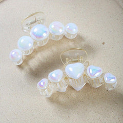 2pcs Large Shark Claw Hair Clip Sweet and Versatile Hair Accessories