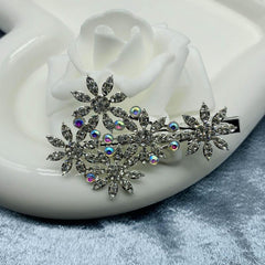 Rhinestone Flower Hair Clip Barrette Hair Slides Clip Non Slip Hair Decoration