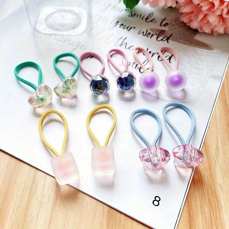 Small Ball Decor Hair Tie Candy Hair Rope Hair Ring Sweet Hair Accessories