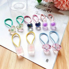Small Ball Decor Hair Tie Candy Hair Rope Hair Ring Sweet Hair Accessories