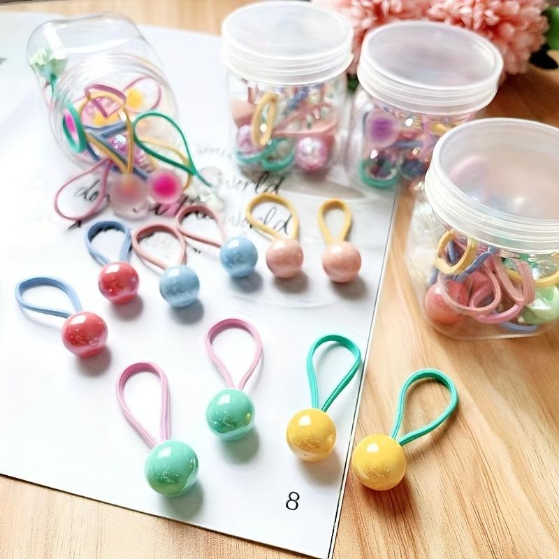 Small Ball Decor Hair Tie Candy Hair Rope Hair Ring Sweet Hair Accessories
