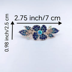 Flower Rhinestone Hair Clip Wedding Headdress Hair Barrettes Spring Clip