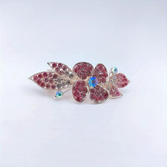 Flower Rhinestone Hair Clip Wedding Headdress Hair Barrettes Spring Clip