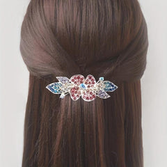 Flower Rhinestone Hair Clip Wedding Headdress Hair Barrettes Spring Clip
