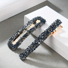 2pcs Geometric Hair Clips for Women Girls