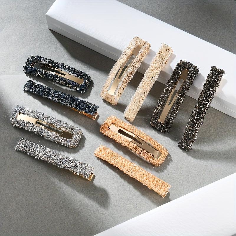 2pcs Geometric Hair Clips for Women Girls