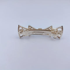 Faux Pearl Rhinestone Hair Clip Non Slip Hair Accessory