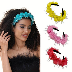 Simulation Flower Headband For Women Girls Headdress Hair Band