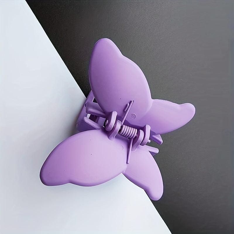 4pcs Butterfly Hair Claw Clip Jelly Banana Clip Non Slip Hair Decoration