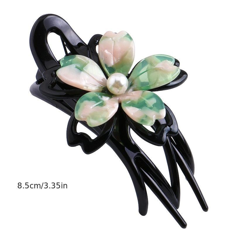 Large Flower Hair Clip Headwear Ponytail Clip