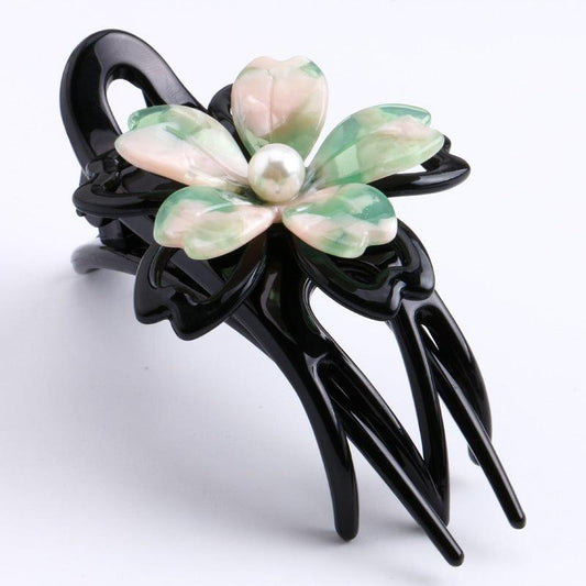 Large Flower Hair Clip Headwear Ponytail Clip