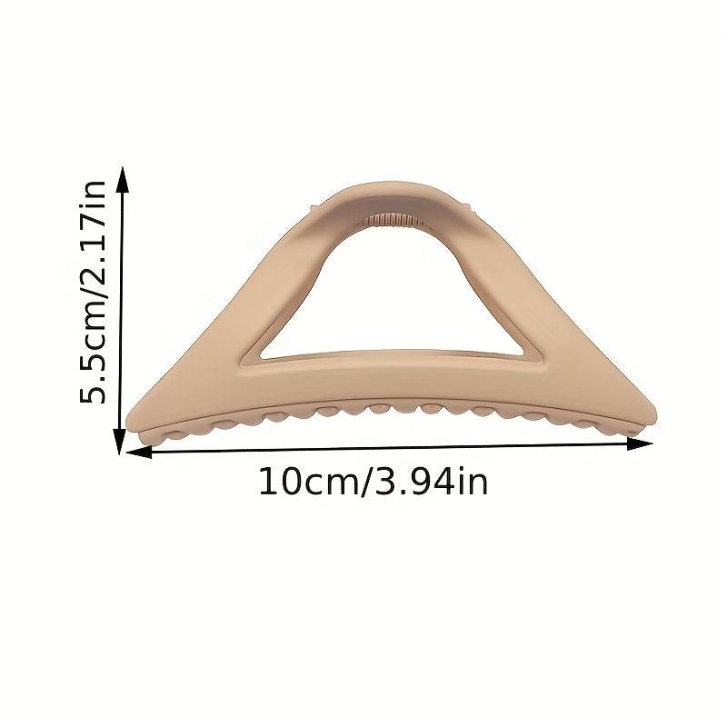 Large Hair Claw Clip Matte Triangle Design