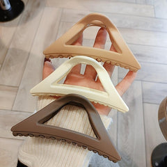 Large Hair Claw Clip Matte Triangle Design