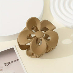 Matte Floral Hollow Hair Clip Hair Claw Clip Minimalist Hair Claw