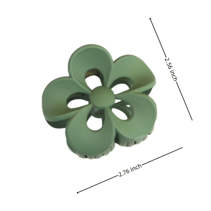 Matte Floral Hollow Hair Clip Hair Claw Clip Minimalist Hair Claw