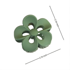 Matte Floral Hollow Hair Clip Hair Claw Clip Minimalist Hair Claw