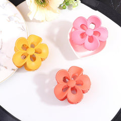 Matte Floral Hollow Hair Clip Hair Claw Clip Minimalist Hair Claw