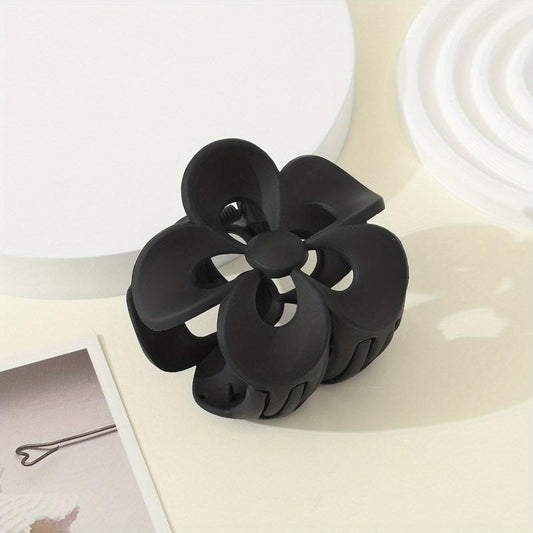 Matte Floral Hollow Hair Clip Hair Claw Clip Minimalist Hair Claw