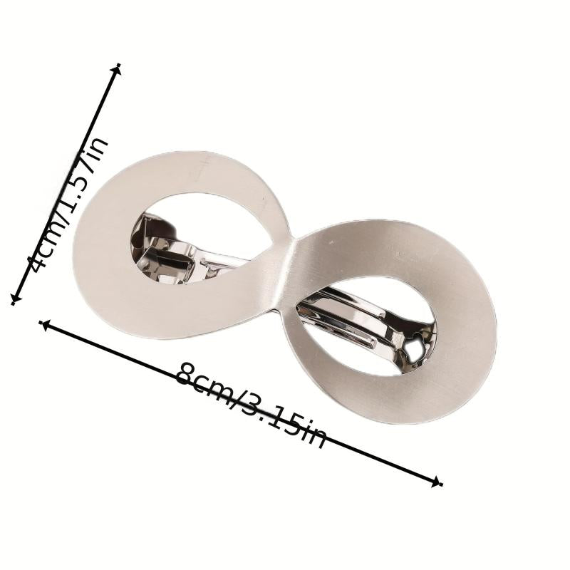 8 Shaped Hair Clip Metal French Barrette Hair Accessories