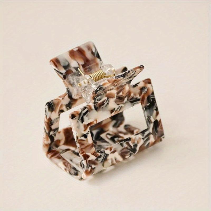 Leopard Pattern Hair Claw Ponytail Holder