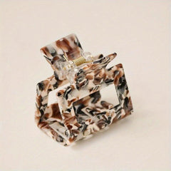 Leopard Pattern Hair Claw Ponytail Holder