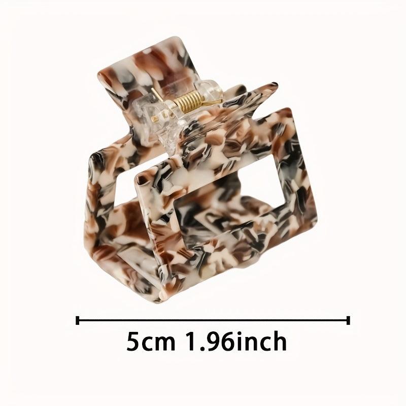 Leopard Pattern Hair Claw Ponytail Holder