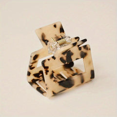Leopard Pattern Hair Claw Ponytail Holder