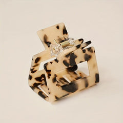 Leopard Pattern Hair Claw Ponytail Holder
