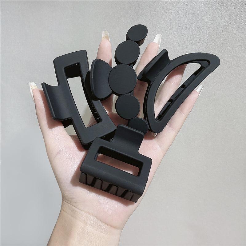 Geometric Hair Claw Clip Nonslip Ponytail Holder