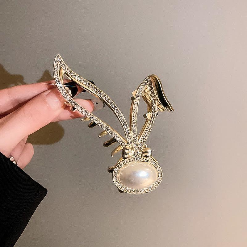 Women's Bunny Hair Claw Clips Strong Hold Grip Hair Jaw Clip For Thick Hair