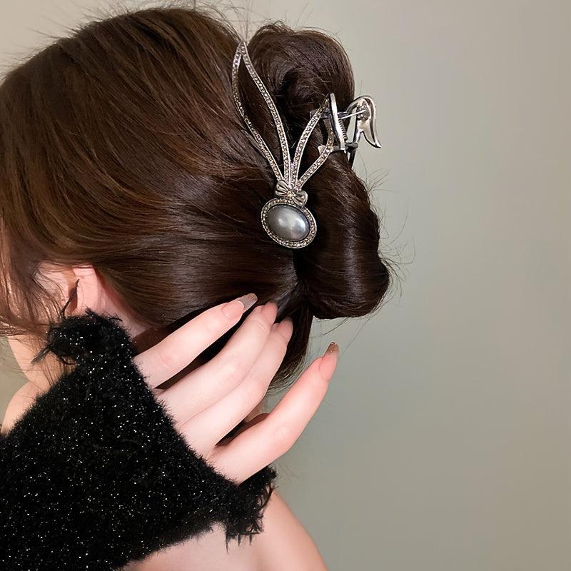Women's Bunny Hair Claw Clips Strong Hold Grip Hair Jaw Clip For Thick Hair