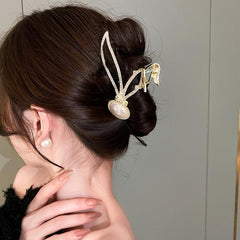 Women's Bunny Hair Claw Clips Strong Hold Grip Hair Jaw Clip For Thick Hair