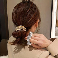 Vintage Ponytail Leather Hair Tie Bun Hair Accessories