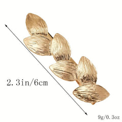 Alloy Leaves Hair Clip Sweet Duck Billed Clip