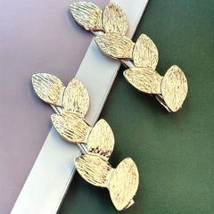 Alloy Leaves Hair Clip Sweet Duck Billed Clip
