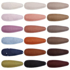 18pcs Plush Hair Clip for Side Bang Braids Girls Hair Clip