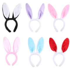 Colorful Rabbit Ears Headband for Easter Cosplay