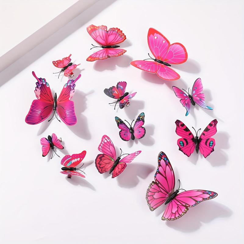12pcs Butterfly Hair Clip Headwear Bridal Hair Accessories