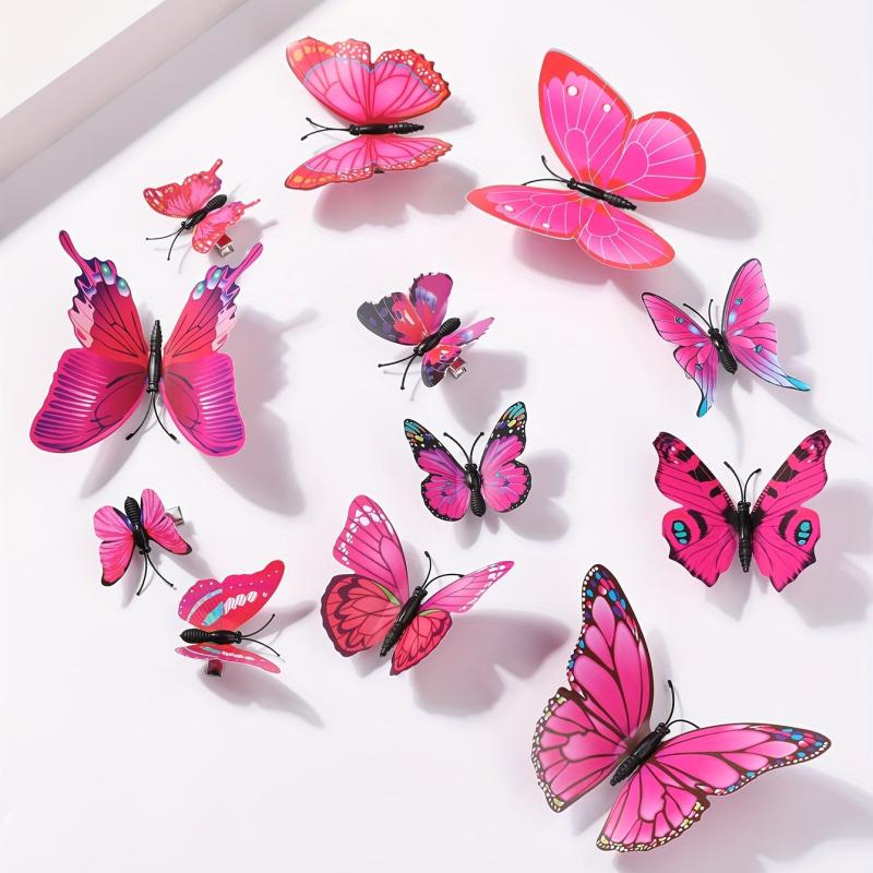 12pcs Butterfly Hair Clip Headwear Bridal Hair Accessories