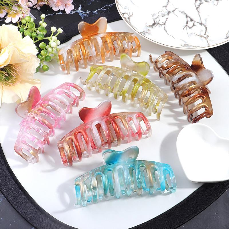 Large Colorful Hair Claws Non-slip Butterfly Clips for Women