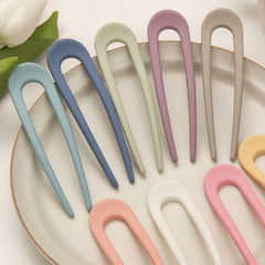 Solid Hairpin U Shaped Hair Pin Ponytail Holder Hair Accessories