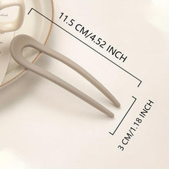 Solid Hairpin U Shaped Hair Pin Ponytail Holder Hair Accessories