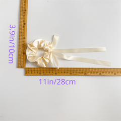 6pcs Ribbon Scarf Scrunchies Hair Tie Bow Knotted Hair Rope Silk Satin