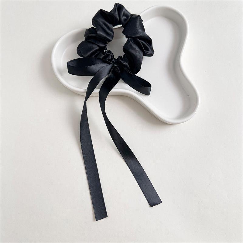 6pcs Ribbon Scarf Scrunchies Hair Tie Bow Knotted Hair Rope Silk Satin