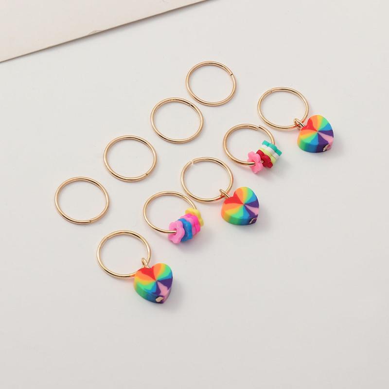 Flower Charm Hair Braid Clips Dreadlock Charms Clip