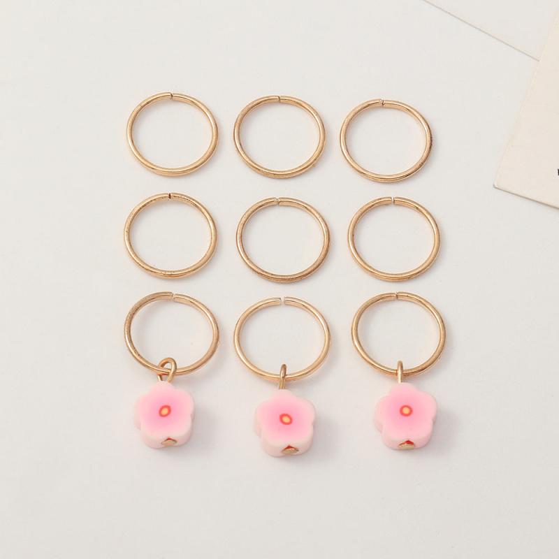 Flower Charm Hair Braid Clips Dreadlock Charms Clip