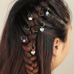 Flower Charm Hair Braid Clips Dreadlock Charms Clip