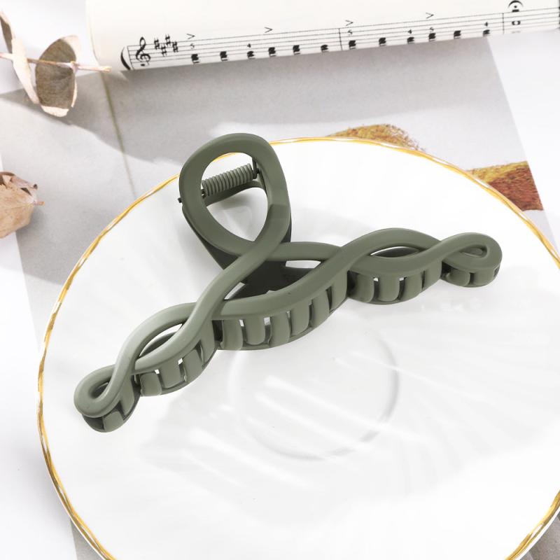 Solid Matte Hair Claw Clip Non Slip Strong Hold Grip Hair Jaw Clip